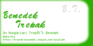 benedek trepak business card